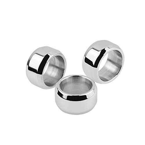 スチール ペニスリング 金属 男性用 ボンテージ 拘束リング ベアリングト ボール ストレッチャー ステンレス鋼 陰茎リングトレーニング 男性 L(26mm) - 画像3