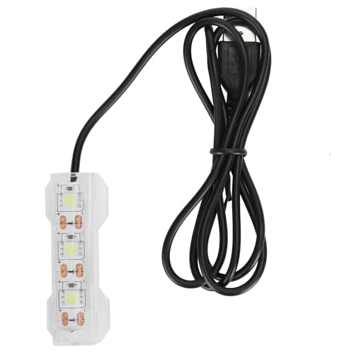 Image of Soft LED Aquarium Plant Light, 5V 0.6W USB 2.0 Mini Aquarium Lamp, LED Desktop Fish Tank Light with 3.28ft Cable, White Lighting Small Water Plant Light for Plant Grow