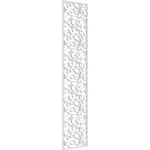 Image of 15 3 /8 inchW x 63 3 /8 inchH x 3 /8 inchT Walker Decorative Fretwork Wall Panels in Architectural Grade PVC
