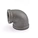 1-1/4inch x 1inch Black 90? Elbow (Imported),901-2016