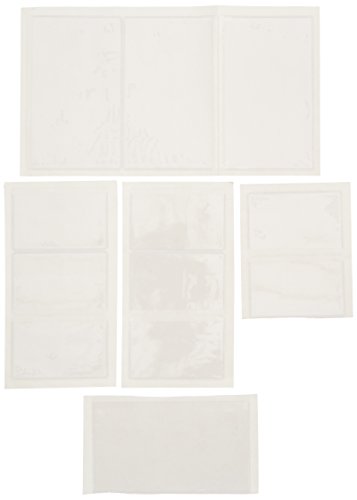 Russell+Hazel Mini Adhesive Pockets, Set of 12 (33006),Clear