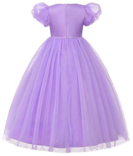 Uhnice Flower Girl Sequin Dress Tulle Ball Gown Formal Dresses for Wedding Party2