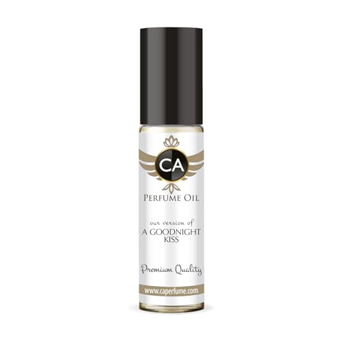 CA Perfume Impression of A Goodnight Kiss for Women Fragrance Oil Amber Floral Scent Long Lasting Perfumes for Women Travel Size TSA Ready Mini Parfum Body Oil Roll-on 0.33 Fl Oz 10ml