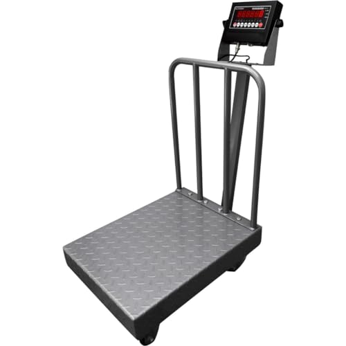 SellEton SL-915-BWD NTEP/Legal for Trade Diamond Plate Bench Scale with Wheels and Backrail + Software | 18