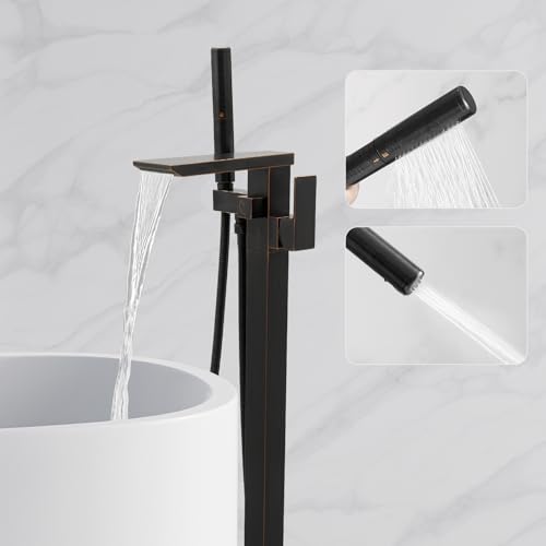 RUMOSE Freestanding Tub Faucet Free Standing Bathtub Faucet, Bronze