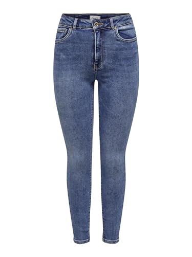 ONLY Damen ONLMILA HW SK ANK BB JEANS BJ13994 NOOS Skinny Jeans,, per pack Blau (Medium Blue Denim Medium Blue Denim)… – Ansicht 1