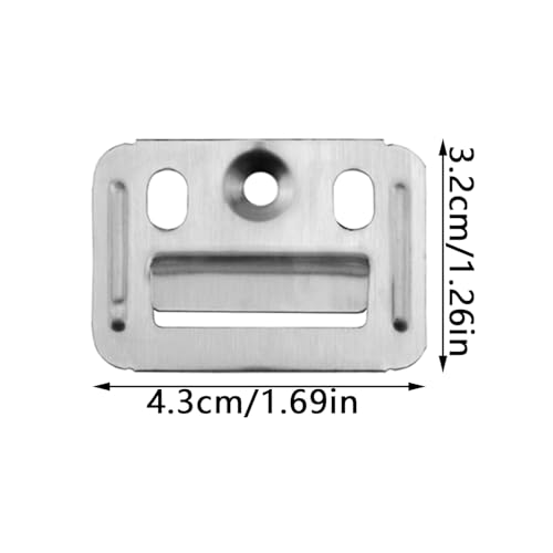 Image of 50PCS Stainless Steel Wall Panel Clips Grommet Fixing Piece Wall Mounting Clips Furniture Clips Heavy Duty Recessed Mounting Hooks for Bamboo Walls Wood Fibre Suspended Wall Panels
