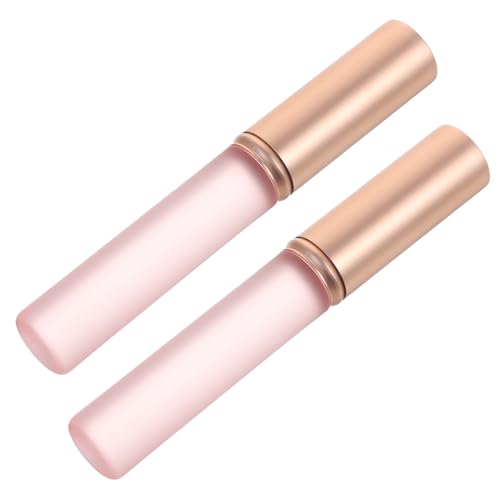 minkissy Ergonomic Lip Brush Wand Portable Lipstick Applicator Makeup Brush for Women Lip Gloss Applicators