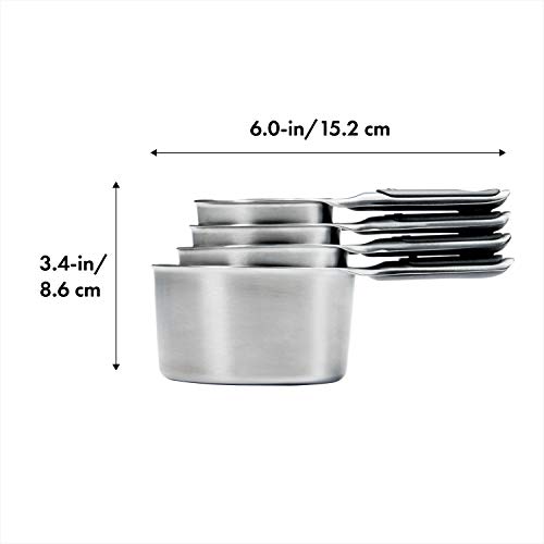 OXO-Good-Grips-3-Piece-Stainless-Steel-Mixing-Bowl-Set-BlueGray-47L-Good-Grips-4-Piece-Stainless-Steel-Measuring-Cups-with-Magnetic-Snaps
