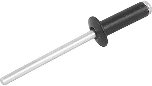 Rebite De Repuxo 3,2 Mm X 6 Mm, Preto, Nove54 Nove 54