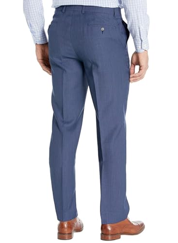 Lauren Ralph Lauren Mens Classic-Fit Birdseye Wool Dress Pants 56W x 30L Blue2