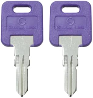 1 Pair (2 keys) Replacement for Global Link Precut Key to code G379 RV Trailer Camper Keys