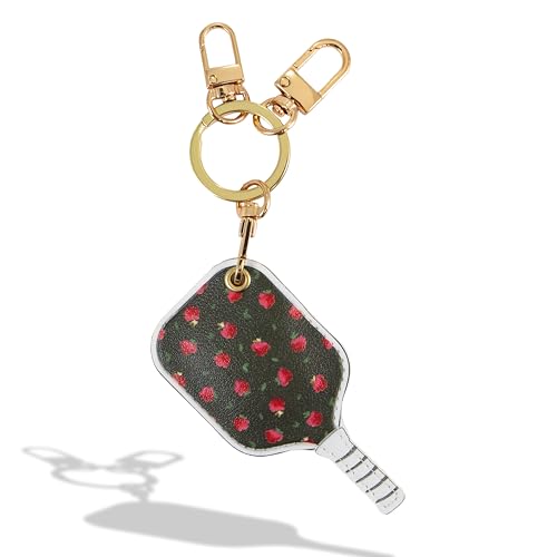 Image of Sonix Keychain Case Compatible with Apple AirTags | Protective Cover Keychain | Pickleball Raspberry