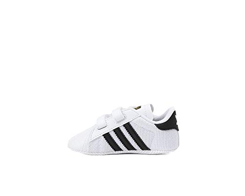 adidas Superstar Crib, Zapatillas Unisex niños, White Black Gold Metallic, 17 EU