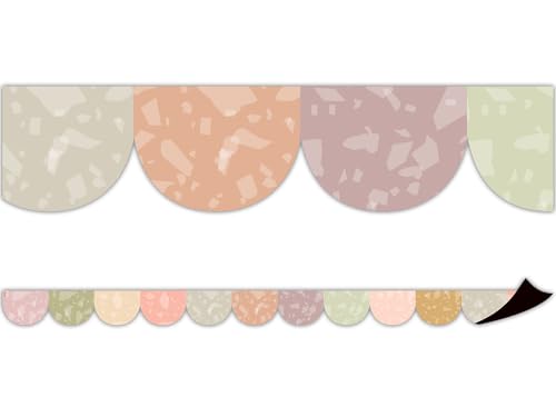 Bordure magnétique festonnée Terrazzo Tones pour sublimer votre classe