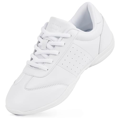Image of CADIDL Cheer Shoes for Women Black Cheerleading Athletic Dance Shoes Girls Flats Tennis Walking Sneakers