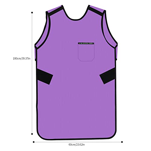 Image of Lead Apron for X-Rays - 0.5mmPb Lead Apron with Thyroid Shield Lightweight Dental Lab Apron for Hospitals Labs Nursing Homes Purple