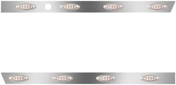 Technical Precision Replacement for Peterbilt 388 Year 2014 Stainless Steel Extended CAB Panels W 8 P1
