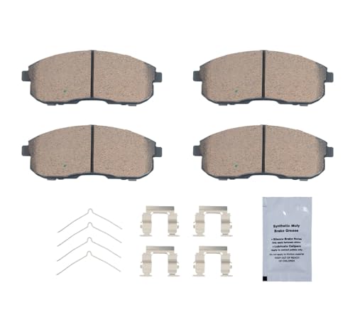 Image of HUSCH D653 Front Ceramic Brake Pads Kit Fit For INFINITI G20 1999-2001, For I30 1996-1999, For Nissan Altima 1993-2001, For Altra EV 1999-2002, For Maxima 1989-1999, For Sentra 2000-2006