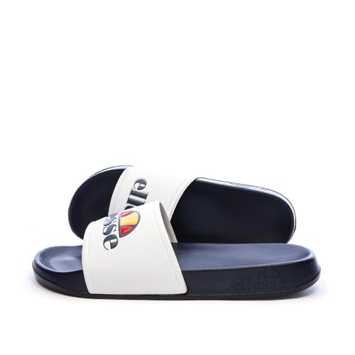 Ellesse Claquettes Blanc/Marine Homme Duke