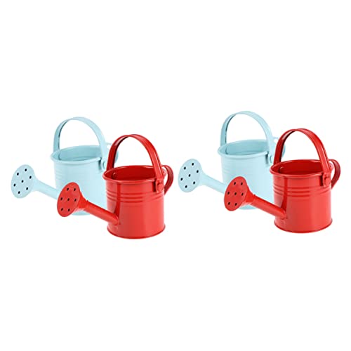 DIKACA 4 Piezas Regadera De Hojalata Juguete Decoración Xherramienta Atomizador Herramientas Bonsai Botellas De Spray para El Hogar Regaderas De Jardinería Planchar Rojo