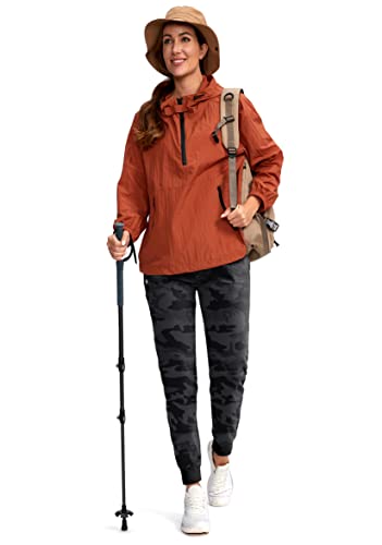 Santiny Women's Fleece Lined Joggers Water Resistant High Waisted Thermal Sweatpants Winter Pants Hiking Running Pockets(Grey Camo_M) #TOP4