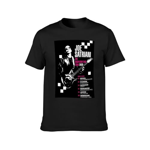 Photo de Joe Shapeshifting Satriani Tour Dates 2020 Nyobaklagi Mens T-Shirt Casual Cotton Tees Black Tops S