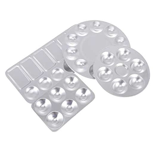 EXCEART - 4 Paletas de Aluminio con Diferentes Tamaños para mezclar Pintura