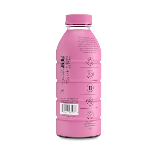 Image of Prime Hydrating Sports Drink Strawberry Watermelon Flavour 500ml - Electrolytes, Zero Sugar, Low Calorie, Coconut Water, BCAAs, Vitamins, Antioxidants, Caffeine-Free