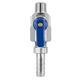 Kegco LH BF13R07-1 Regulator Ball Valve with 5/16 Hose Barb outlet, Brass