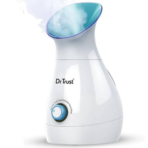 Dr Trust USA 3-in-1 Nano Ionic Facial Steamer Vaporizer Room Humidifier and Towel Warmer (White)