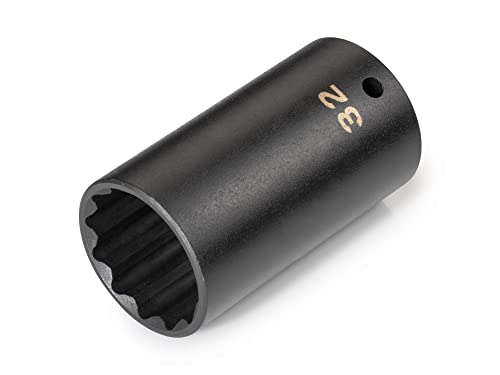 Image of TEKTON 1 /2 Inch Drive x 32 mm Deep 12-Point Impact Socket | SID23332
