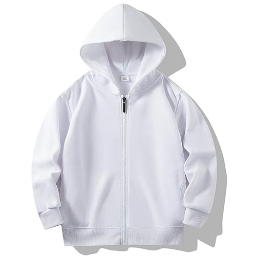 DDAPJ pyju Girls Boys Zip-Up Hoodie Sweatshirt Fleece Hooded