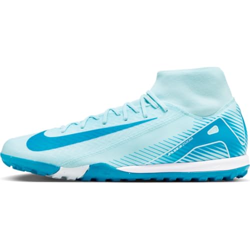 Nike Mercurial Superfly 10 Academy TF High-Top Fußballschuhe, Botas de fútbol Hombre, Glacier Blue Orbit, 40.5 EU