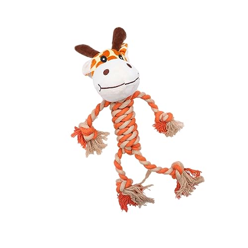 ORFOFE Adorable Giraffe Pet Cotton Rope Plush Educational Dog Playing for Dogs Fun and Interactive Pet Chew