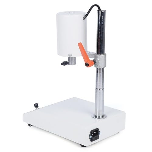 High Speed Homogenizer, Lab Disperser Emulsifier, Overhead Homogenizer Mixing, 8000 to 22000RPM Lab Homogenizers Emulsifier Disperser with Two Working Heads for Lab, School， 110V