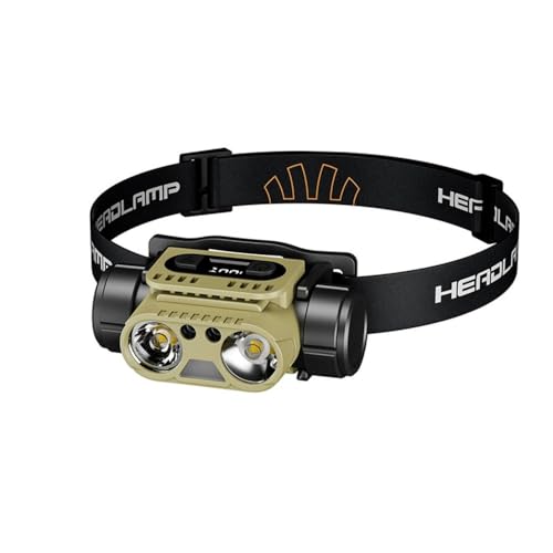 Linterna frontal para exteriores T400 ideal en camping y pesca nocturna recargable