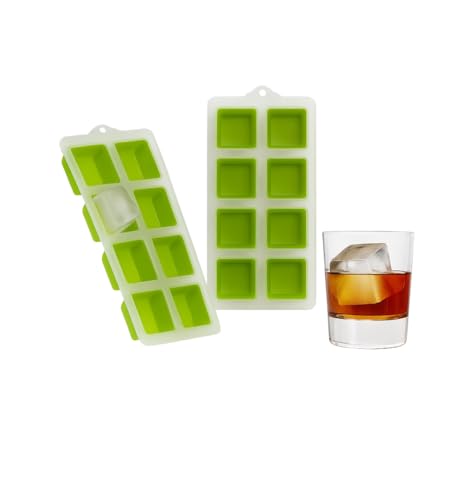 2-Pack Moldes de Cubos de Hielo Jumbo de Silicona miniatura 1