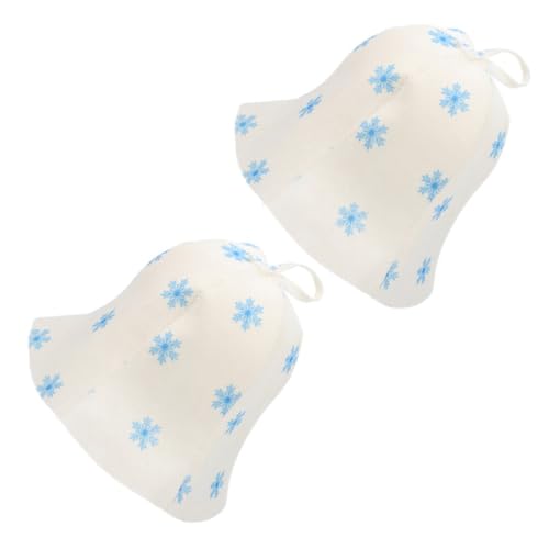 Sosoport 2pcs Sauna Hat Felt Bathing Hat Bathroom Sauna Cap Vaporarium Hat Bath Accessories for Women Men Sauna Accesories