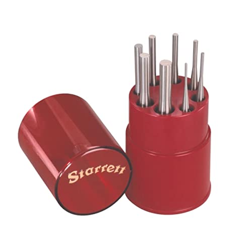 Starrett S565WB Drive Pin Punch 8-Piece Set, 1/16"-5/16" Pin