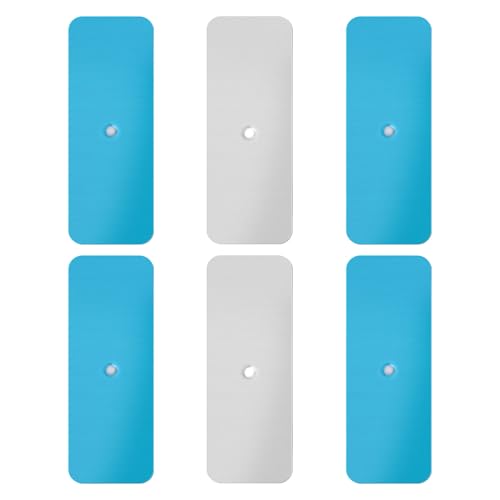 6pcs Metal Adhesive Strips for Magnetic Under Cabinet Lights, Replacement Metal Adhesive Backing Plate Under Cabinet Lights Magnet Sticky for Magnetic LED Lights & Under Counter Lights