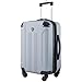 Travelers Club Chicago Hardside Expandable Spinner Luggage, Silver, 22