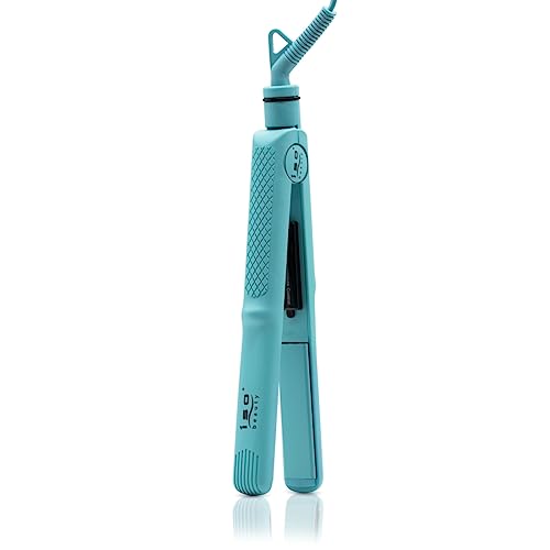 ISO Beauty ISOTSTTURQUOISE-208PRO Turbo Silk Pro 1' Titanium-Plated Single Pass Flat Iron - Turquoise