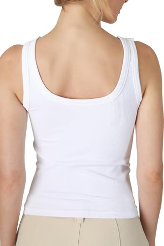 NIKIBIKI Women Seamless Reversible Ribbed Tank Top, Made in U.S.A, One Size3