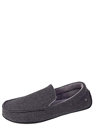 Isotoner - Zapatillas mocasines de fieltro para hombre