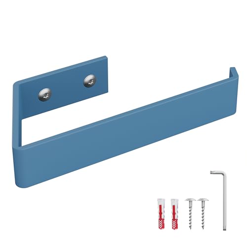 HOLZBRINK Porte Papier Toilette Bleu 164x72 mm | Dérouleur Papier Toilette Mural pour Salle de Bain, WC | Porte Rouleau WC à percer