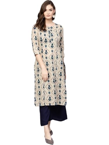 Image of YUFTA Women White Floral Chikankari Kurta (1230KURWH )