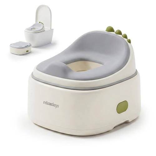 Pot 4 en 1 Dino bleu avec accessoire de toilette voyage pour enfants