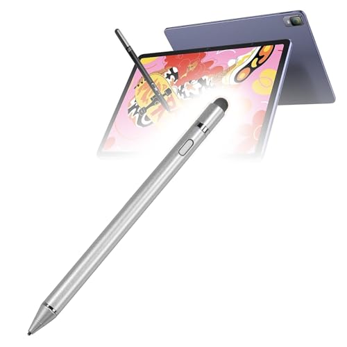 BoxWave Stylus Pen Compatible with XPPen Magic Drawing Pad (12.2 in) - AccuPoint Active Stylus, Electronic Stylus with Ultra Fine Tip - Metallic Silver