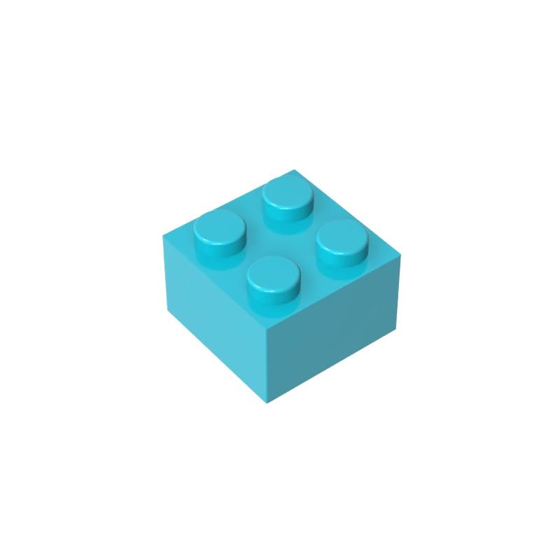 XYEIUGO 3003 Basic Bricks Brick 2x2, Medium Azure, 50 PCS — image 1